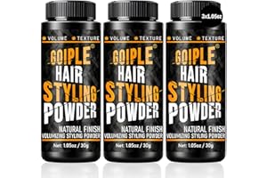 Goiple Hair Styling Powder 1.05oz Natural Look Styling for Men Volumizing & Texturizing Powder Flexible Hold Easy to Apply Texture with No Oil/Greasy/Residue (3pcs)