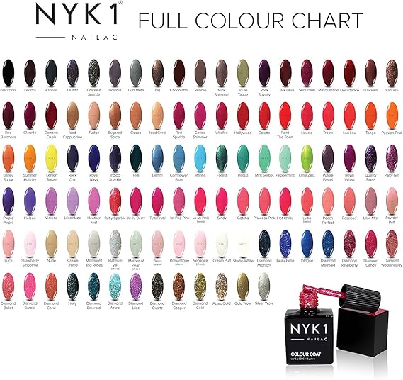 Nyk1 Vernis à Ongles Gel Polish Pour Lampe Uv O Led Shellac Nail Polish Vernis Semi Permanent De Couleur Pour Manucure Professionnel Avec Effet