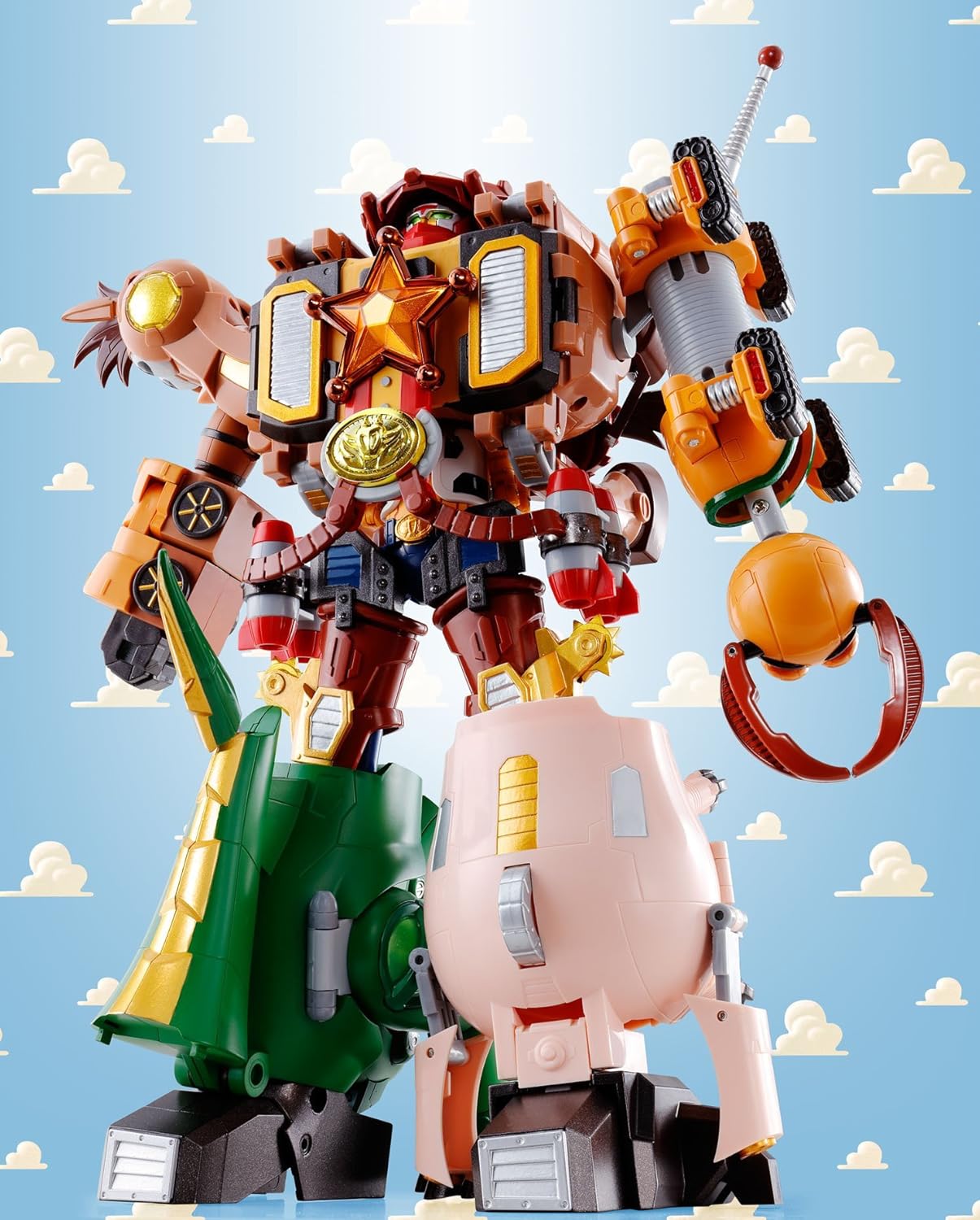 NEW!! BANDAI Chogokin Toy Story Woody Robo Sheriff Star