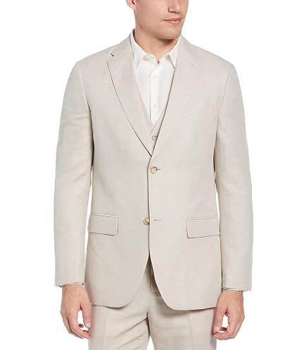 Amazon.com: Isaac Mizrahi Mens Slim Fit Linen Blend Houndstooth