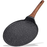 ESLITE LIFE Crepe Pan Pancake Dosa Tawa Pan Nonstick Flat Griddle Frying Skillet Pan for Omelette, Tortillas, Induction…