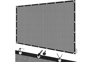 Artpuch Outdoor Shade Cloth with Grommets 6'X8' Privacy Screen Patio Porch Pergola Garden Shade Cover for People Pet Plant, Grey