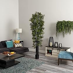 Nearly Natural 7ft. Bamboo Artificial Tree with