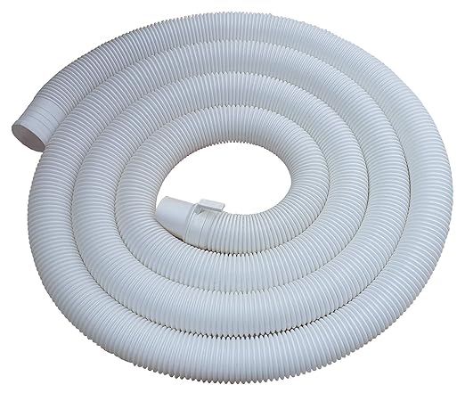 Neerjharini 2 Meter Corrugated Plastic Waste Water Outlet Drain Hose Pipe for All Top Load Fully/Semi Automatic Washing Machine