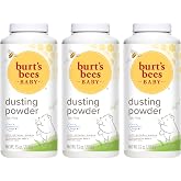 Burt's Bees Baby Dusting Powder, 100% Natural Origin, Talc-Free, Pediatrician Tested, 7.5 Ounces, Pack of 3, Pack May Vary