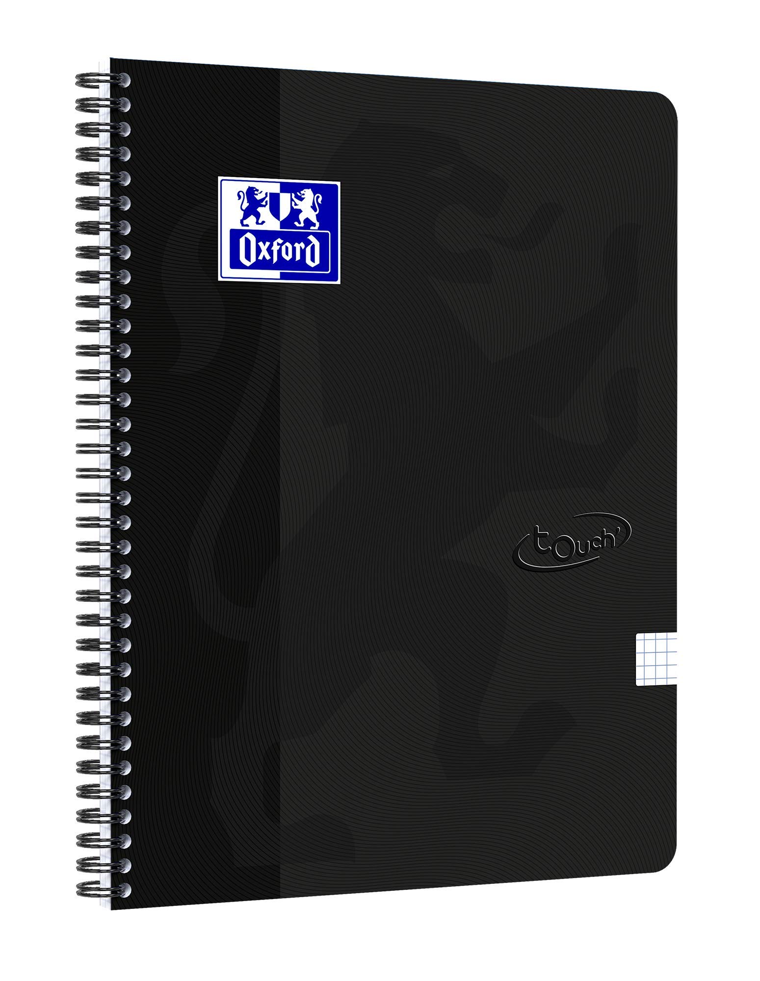 Oxford Touch Notepad A4 Squared 5 mm 140 Pages Black Pack of 5