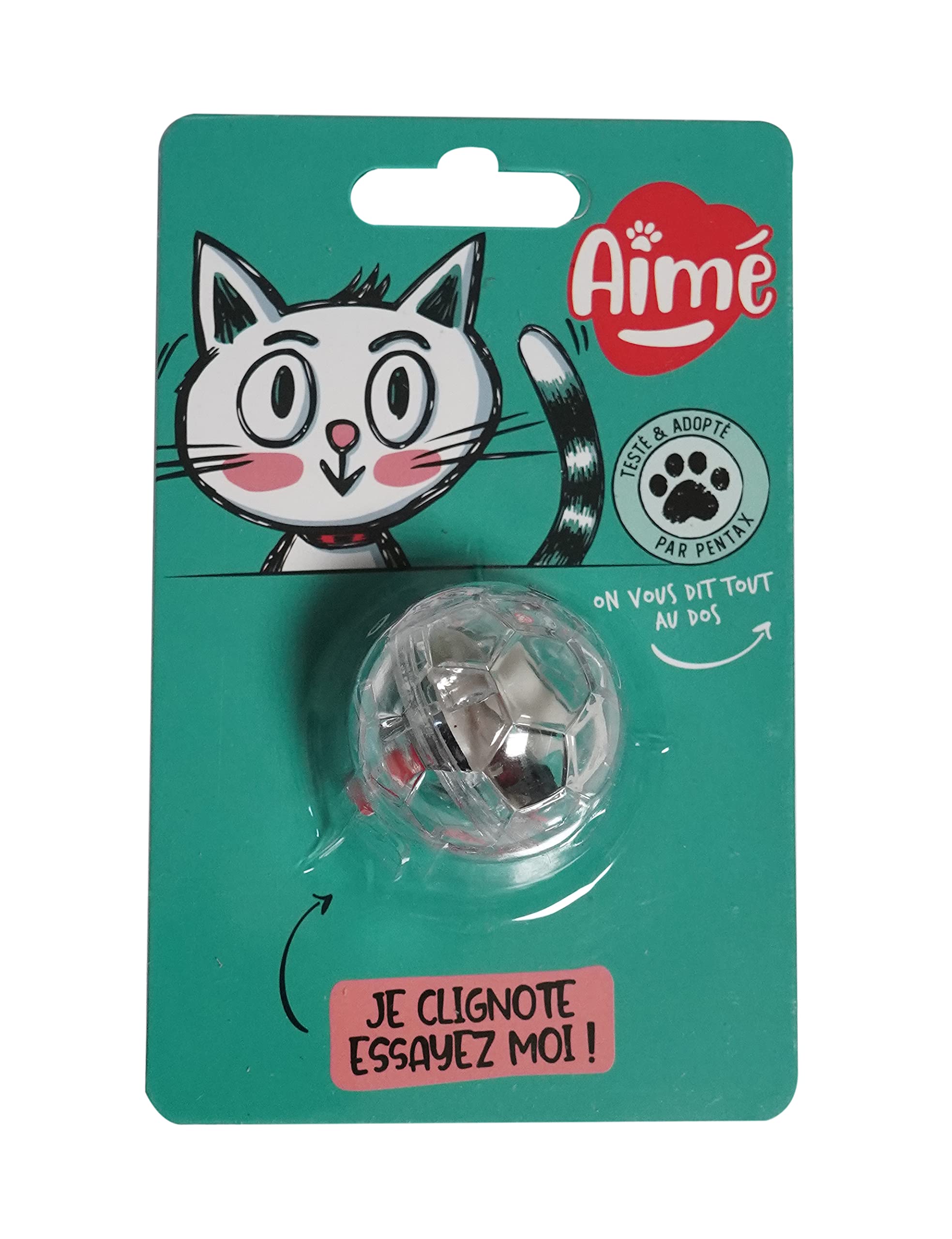 Aime Cat Toy Lighted Ball Interactive and Illuminated Toy for Cats