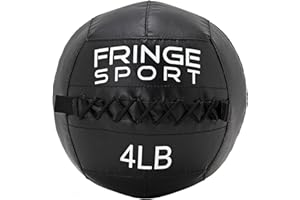 FringeSport Kid's Medicine Ball 2lb, 4lb, or 6lb / for Strength, Conditioning, CrossFit, & More/Youth Fitness Equipment