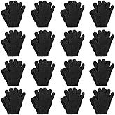 Handepo 16 Pairs Winter Warm Magic Gloves Stretchy Knit Gloves Cotton Gloves for Men Women