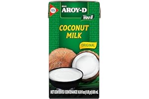 Aroy-D Coconut Milk 16.9 Fluid Ounce (500ml), Pack of 12