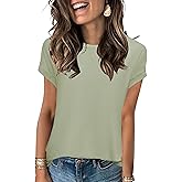 Womens Tops Plus Size Spring Clothes 2025 Lightweight Blouses Beach Vacation Summer Outfits Trendy Fashion T Shirts