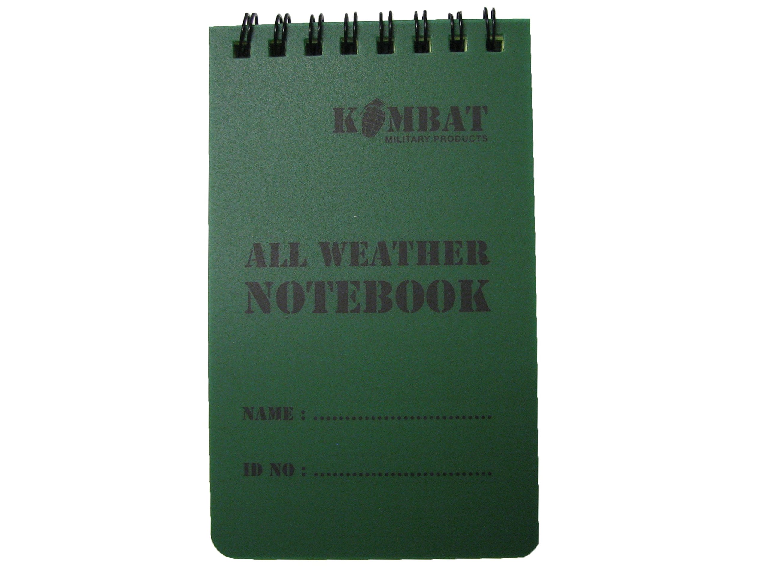 Kombat UK All Weather Waterproof 50 Page Military Mini Notebook