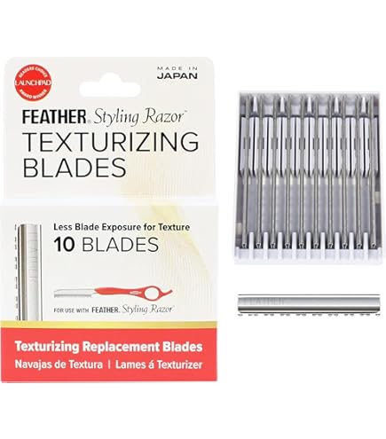 Amazon.com: Feather - Styling Razor Texturizing Blades - For