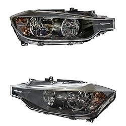TRQ 2 Piece Headlight Assembly Set Driver