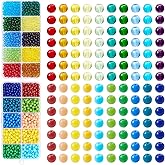 Bestewelry 1990Pcs 20 Styles 4mm Glass Seed Beads Set for Bracelet Making Kit 20 Colors Transparent Opaque Small Craft Beads for DIY Necklace Earring Crafts Jewelry Making Supplies