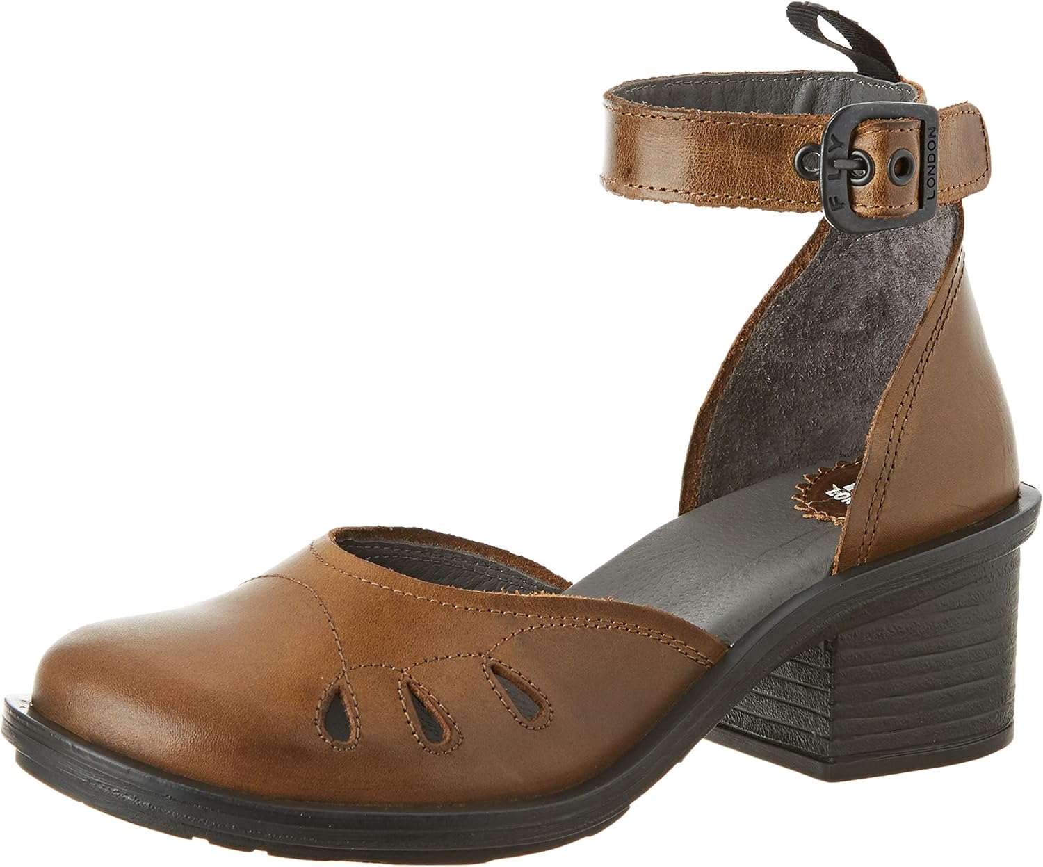 camel ankle strap heels