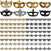 DEEKIN 96 Pcs Masquerade Mask Bulk Mardi Gras Vintage Mask for Women Men Carnival Venetian Ball Party