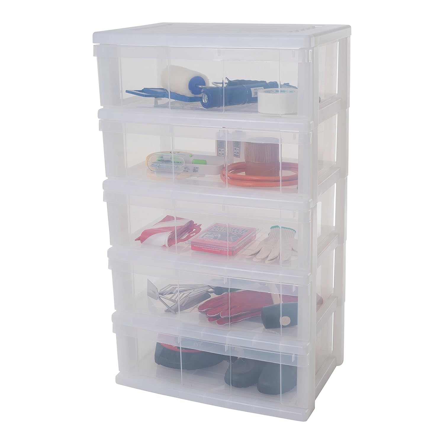 Iris Ohyama 135775 Wc N605 Wide Cart With 5 Drawer Wide Chest