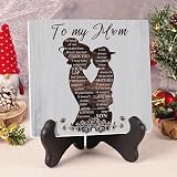 Buioata Engraved Acrylic Plaque Gifts for Mum - From Son Birthday view 2