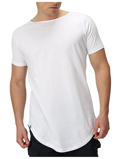 APE7® - Herren Longshirt - Stylish & Cool T-Shirt Oversize Long Tee Regular/Loose Fit, 3 Farben in S - XL