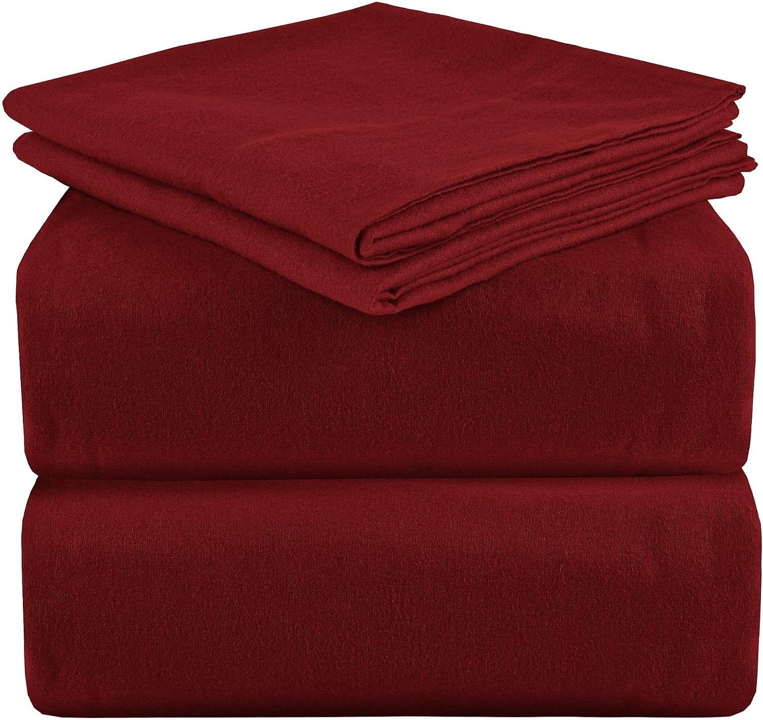 Mellanni 100% Cotton Flannel Sheet Set - Lightweight 3 pc Luxury Bed Sheets - Cozy, Soft, Warm, Breathable Bedding - Deep Pockets - All Around Elastic (Twin XL, Plaid Blue – Green): Home & Kitchen