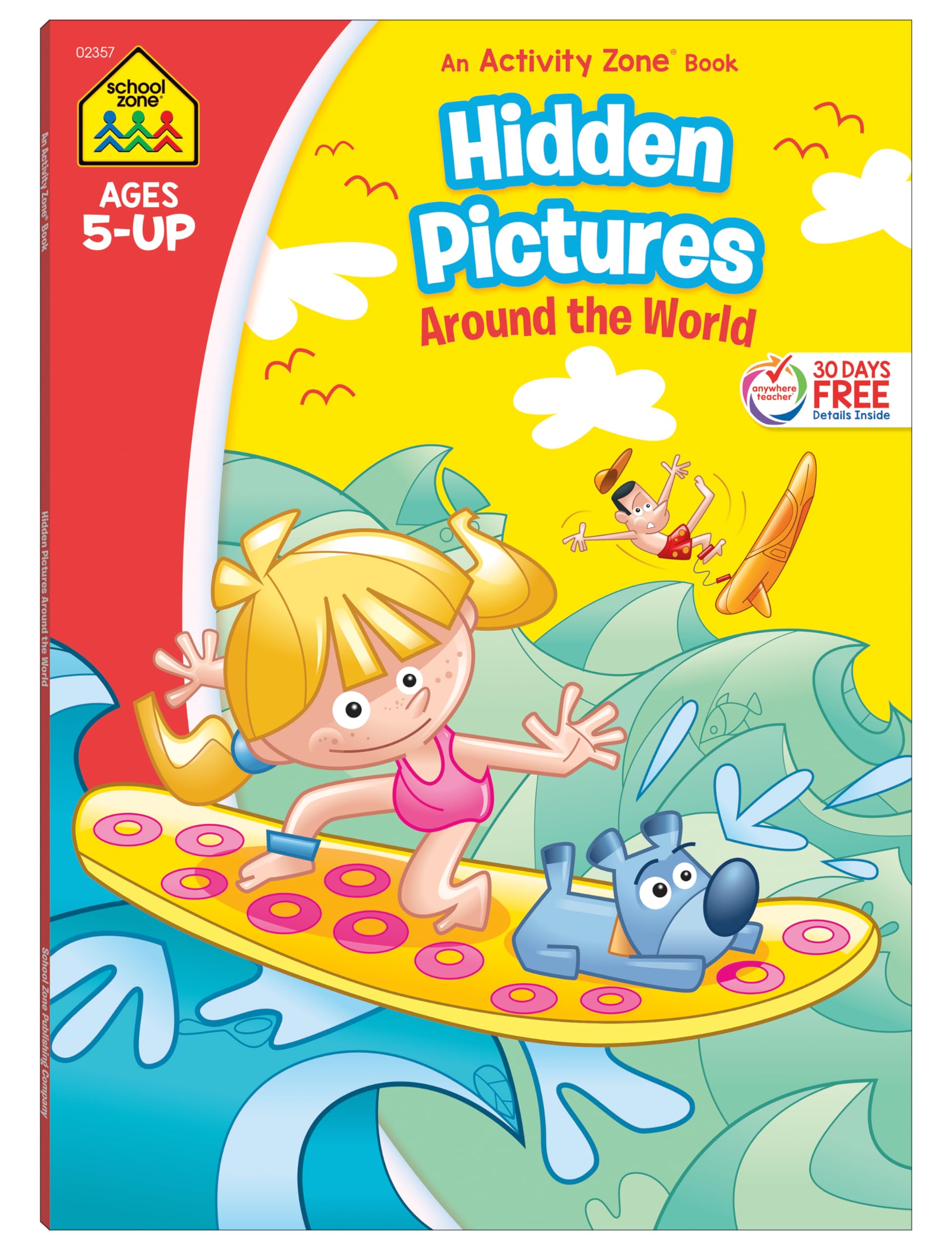 Mua School Zone Hidden Pictures Around the World Workbook Puzzle Book