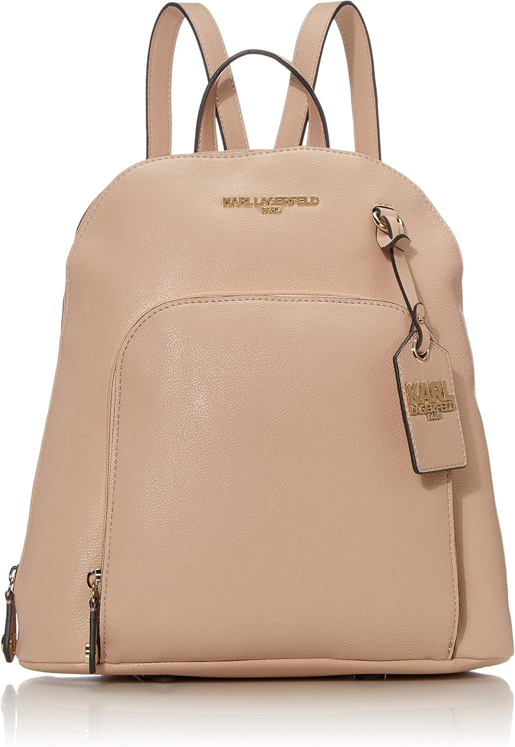 Karl Lagerfeld Paris Damen Rucksack mit Reißverschluss, Shell (Beige