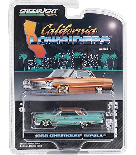 GREENLIGHT 1964 IMPALA ローライダーグリーンカー　チェイス 楽天市場】1/64 ミニカー 1964 CHEVROLET IMPALA グリーン 1964