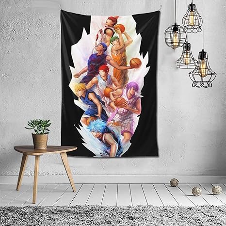 Amazon Co Jp 黒子のバスケ タペストリー おしゃれ モダン インテリア 壁飾り アニメ ウォールアート リビングルーム 部屋 ベッドルーム 新居祝い 102 152cm ホビー