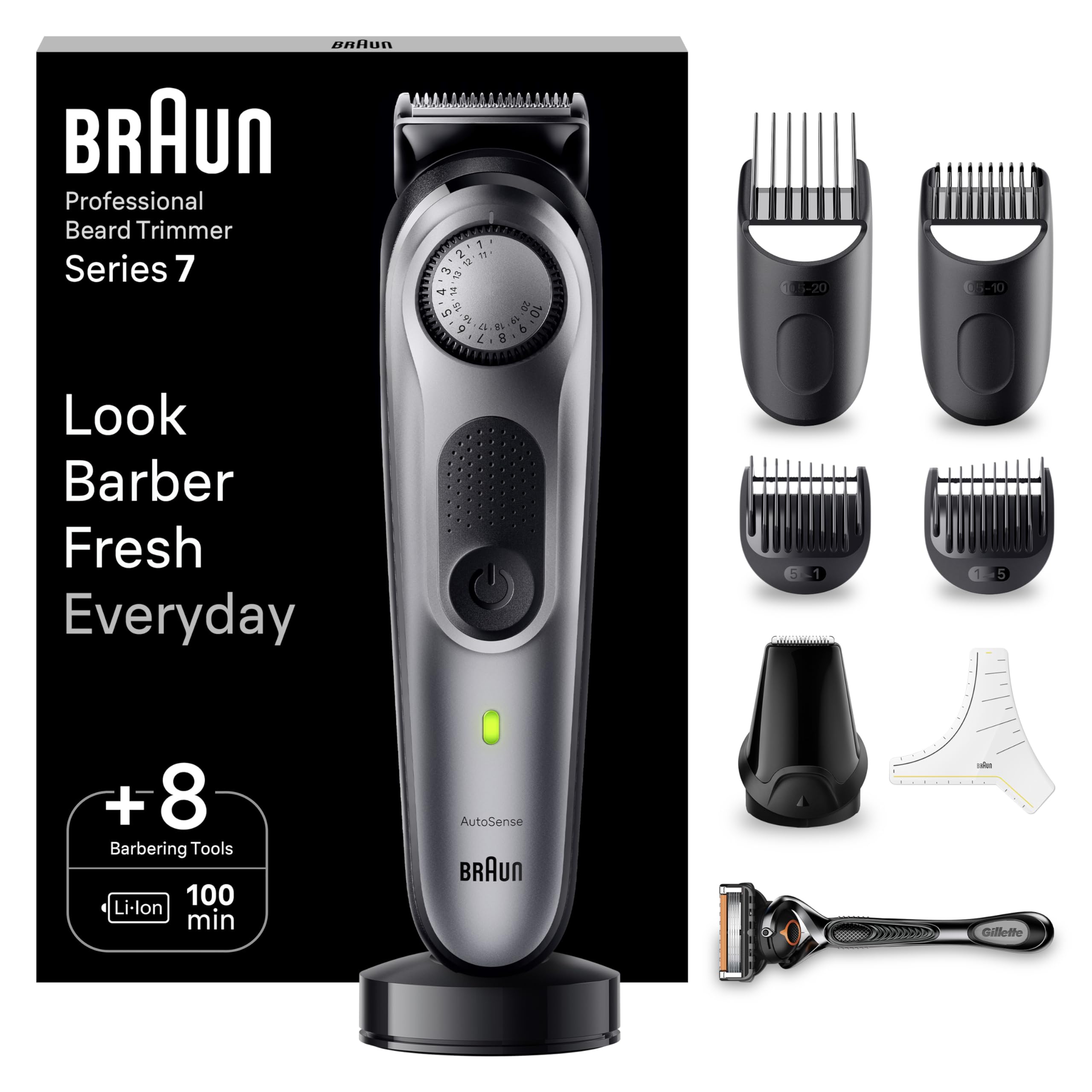Braun Barttrimmer - BT7420, Grau