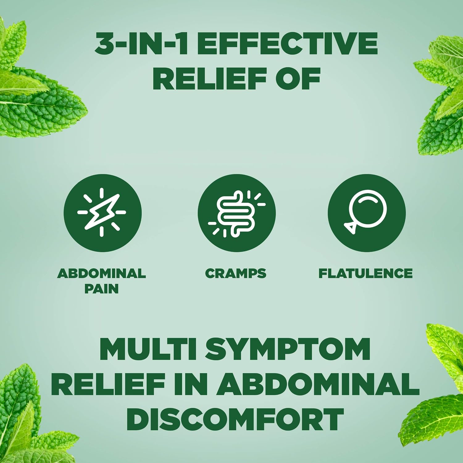 Buscopan Buscomint 0.2 ml Peppermint Oil IBS Multi Symptom Treatment, Soft Gel Capsules, 24 Count (Pack of 1) - Image 3