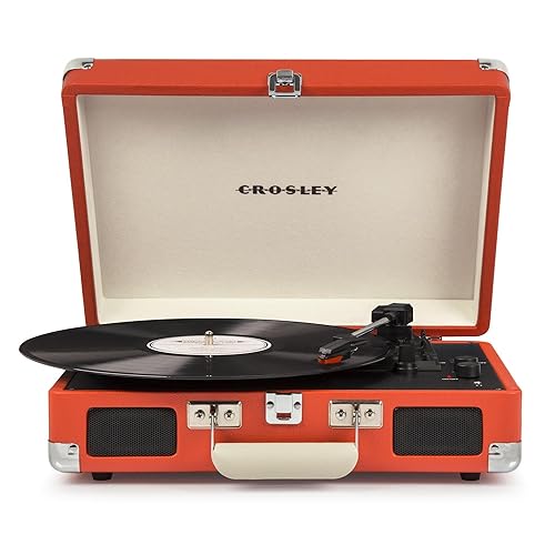 Crosley Cruiser Briefcase Style Three Speed Portable Vinyl Turntable