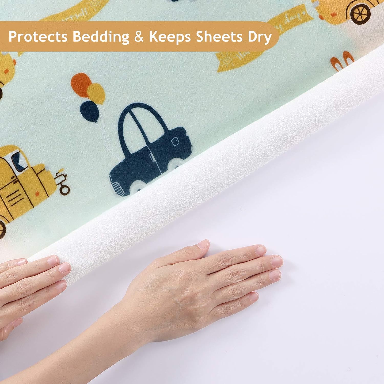 ROCCED Baby Bed Pad Waterproof Washable Reusable 31"x40" Large Toddler Mattress Protector Incontinence Pads Sheet Cover Underpads for Kids Adults and Pets Potty Training Mat-Car : Baby