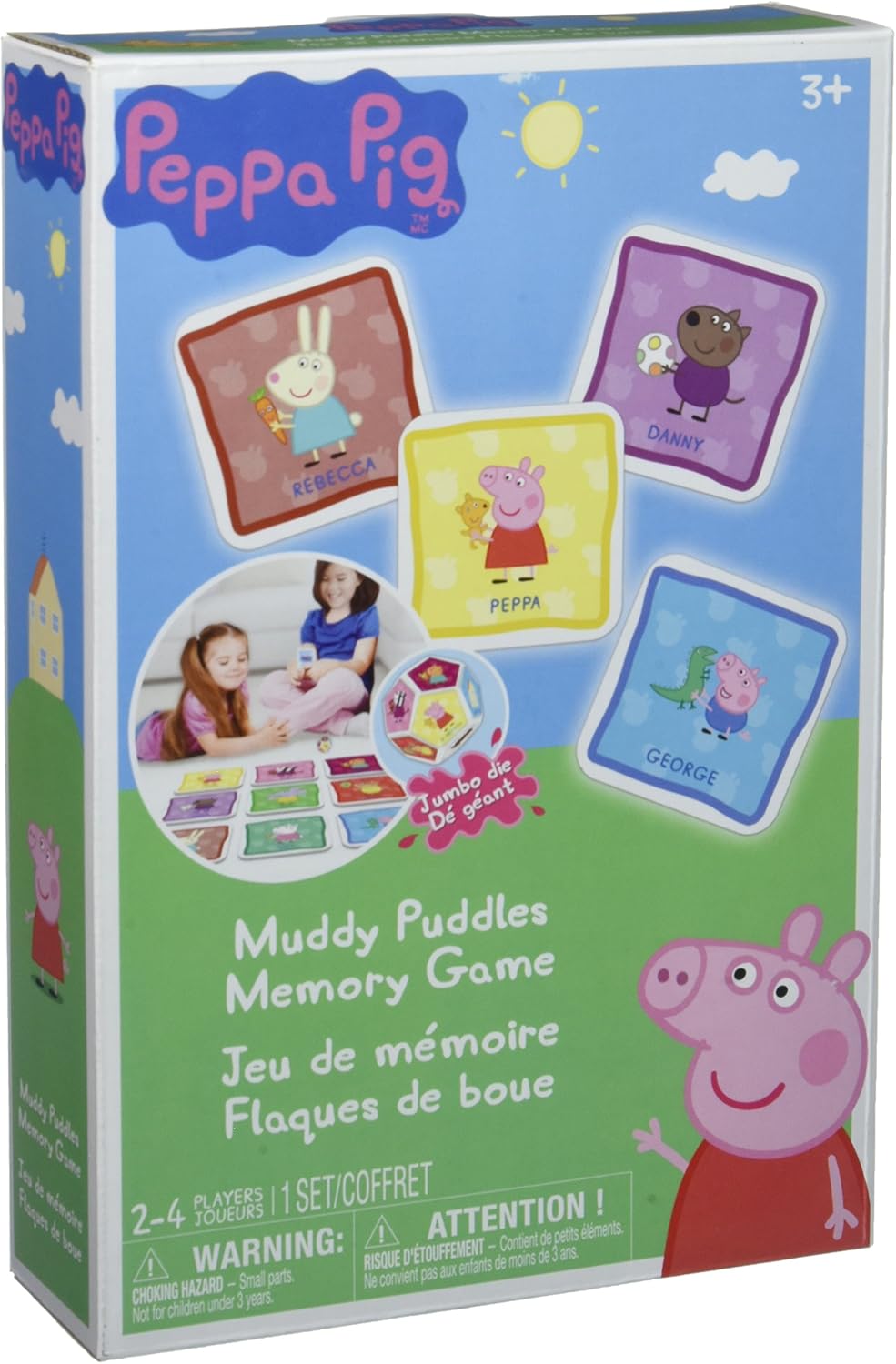 Amazon Com Peppa Pig Muddy Puddles Memory Board Game Toys Games