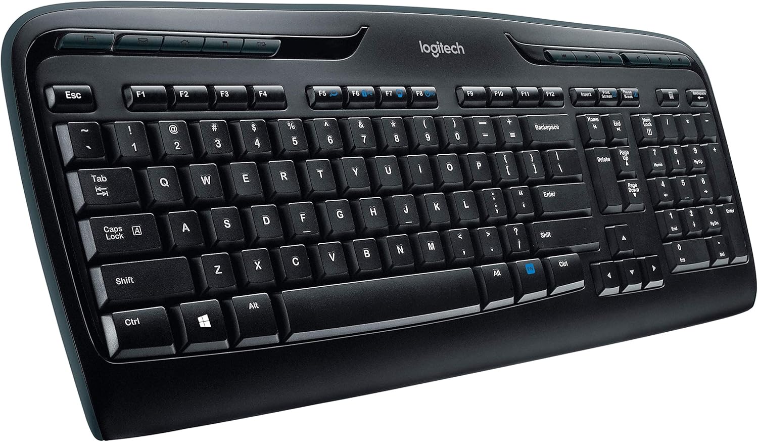 Logitech MK320 Wireless Desktop Keyboard and Mouse Combo — Entertainment Keyboard and Mouse, 2.4GHz Encrypted Wireless Connection, Long Battery Life: Electronics