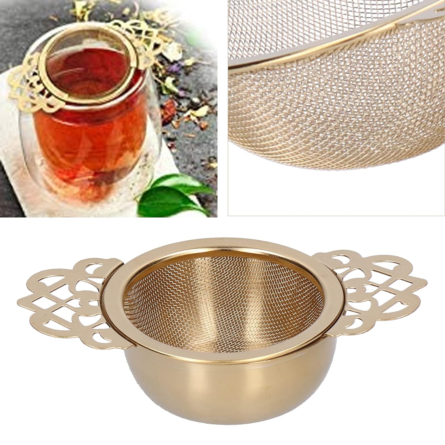 Buy Lace Tea Drain 304 Stainless Steel Metal Tea Infuser Tea Strainer