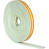 STORMGUARD05SR034010MW 10m EPDM 'P' Profile Self-Adeshive Rubber Draught Excluder-White, L-10 Metres W-9mm H-5mm