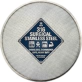 14” Pizza Screen (316 Surgical Stainless Steel) – Zero Aluminum, Non-Toxic, Dishwasher Safe – Heavy Duty Mesh Pizza Baking Tr