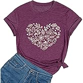 Ykomow Fall Pumpkin Shirts Womens Casual Autumn Thanksgiving Graphic Tees Halloween Tops