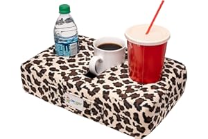 The Original Cup Cozy Pillow Gray-As Seen on TV-The World's Best Couch/Bed/Car Cup Holder for Drinks/Snacks/Remotes! (Cheetah Leopard)