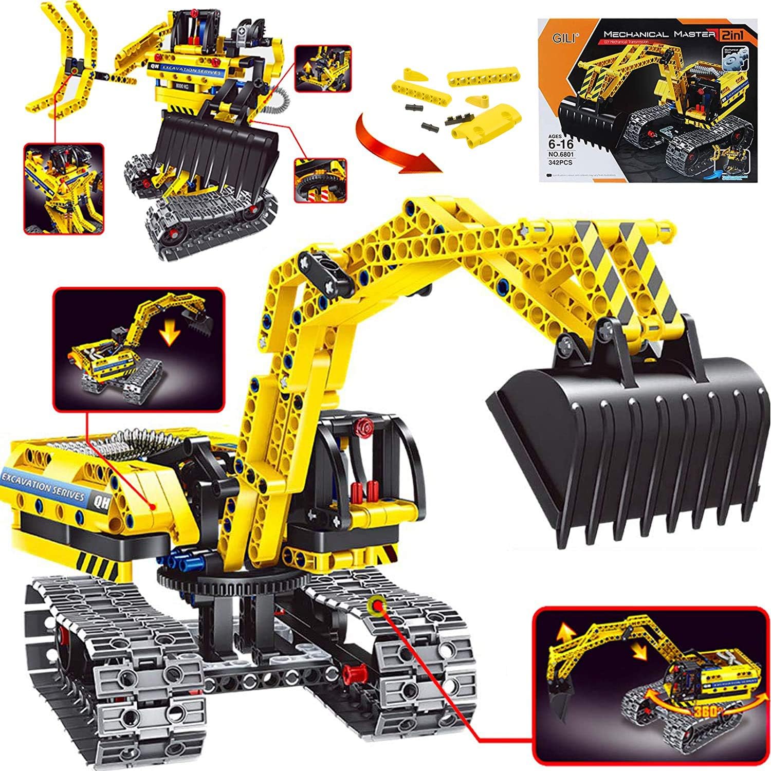 Gili Excavator Building Sets 