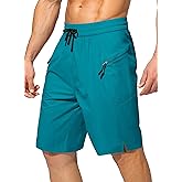Men's Swim Trunks Quick Dry Board Shorts with Zipper Pockets Beach Shorts Bathing Suits for Men - No Mesh Liner