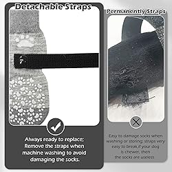 EXPAWLORER Anti Slip Dog Socks to Prevent Licking