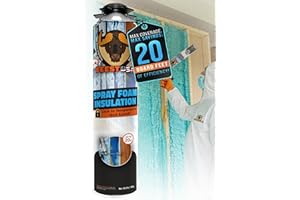 BEEST - Closed Cell Spray Foam Insulation for Wall & Attic 20 Board ft/sq.ft Super Adhesive for Perfect Heat & Sound Proofing - One Component Polyurethane Spray Foam Insulation Can - 27.3 oz (1 Pack)