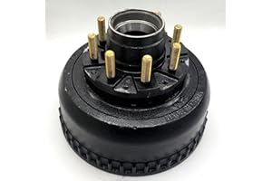 MGUOTP Replacement for M-Parts Hub Brake Drum 12-1/4x3-3/8" 10K GD 13G Trailer Axle 9-123 8-415 10,000#