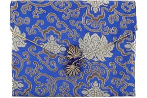 MOLUCKFU Scriptures Pouch for Jewelry and Book Storage Multi-Purpose Zipper Bag with Craftsmanship for Organizing Sundries