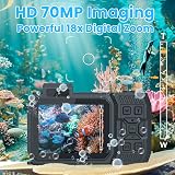fohoa Upgraded 8K 70MP Underwater Camera 32GB Card 33FT Waterproof Digital view 5