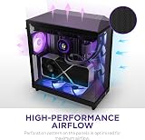 NZXT H6 Flow RGB Compact Dual-Chamber Mid-Tower Case with 3 RGB Fans view 5
