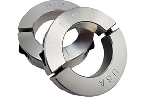 Coastal Shaft Collars - 1.25" Bore Diameter - Clamping Two Piece Shaft Collar - 2024 Aluminum (2 Pack)