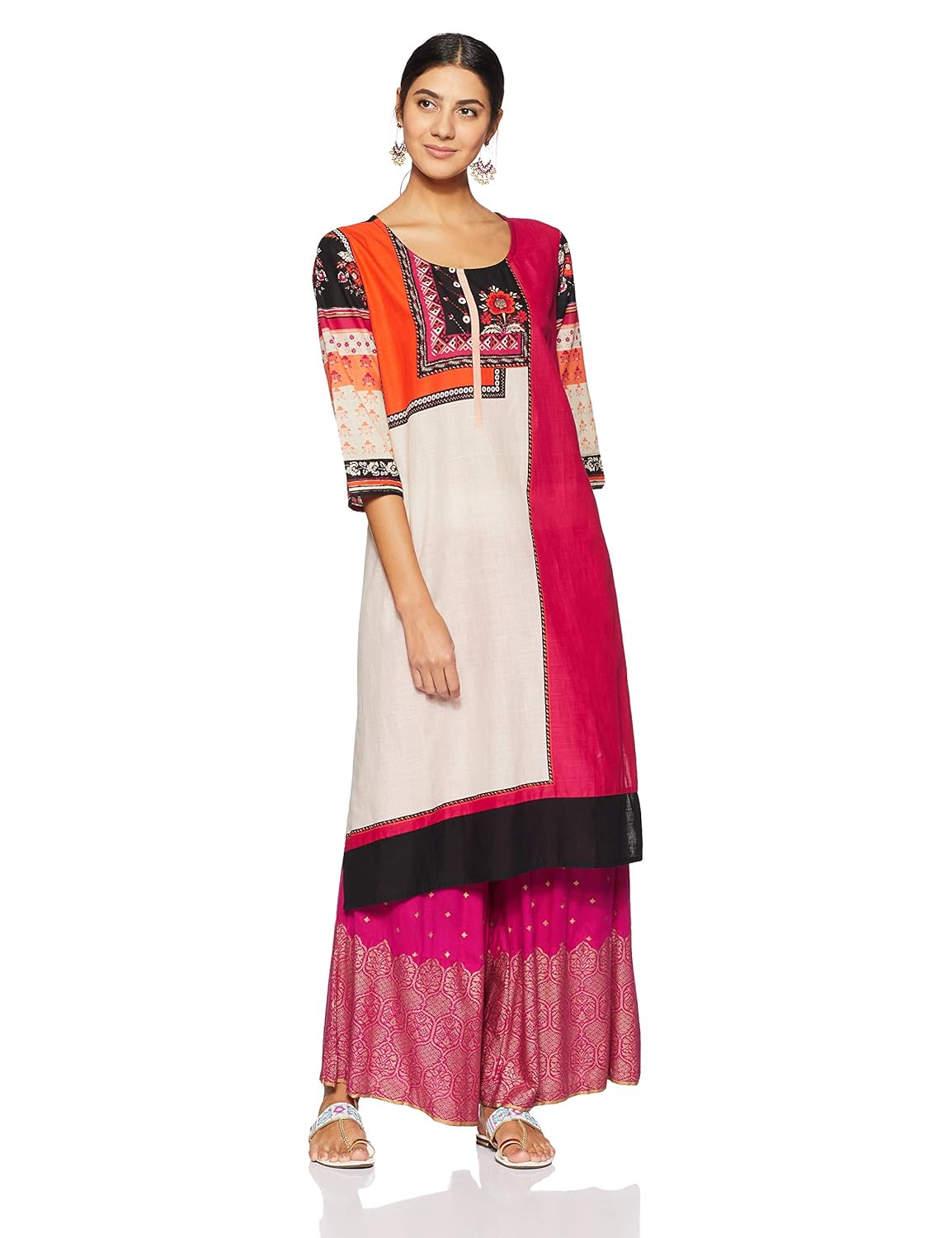 indigo women's straight kurta